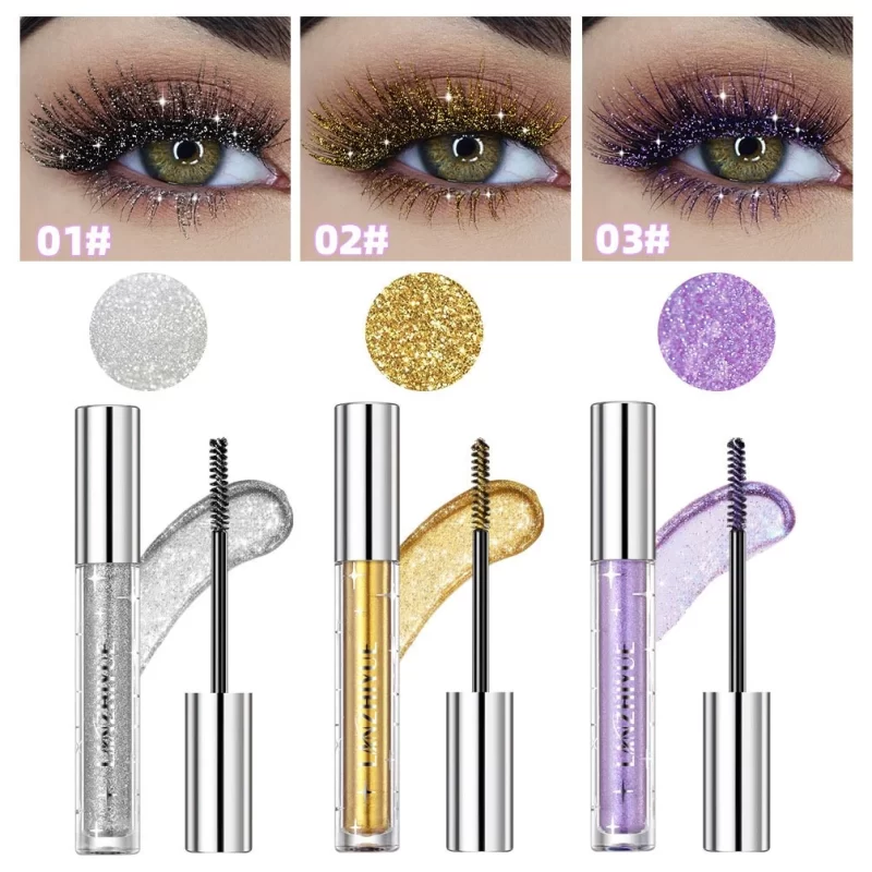 lanzhiyue Makeup Christmas Stage Night Club Shining Color mascara lzye04