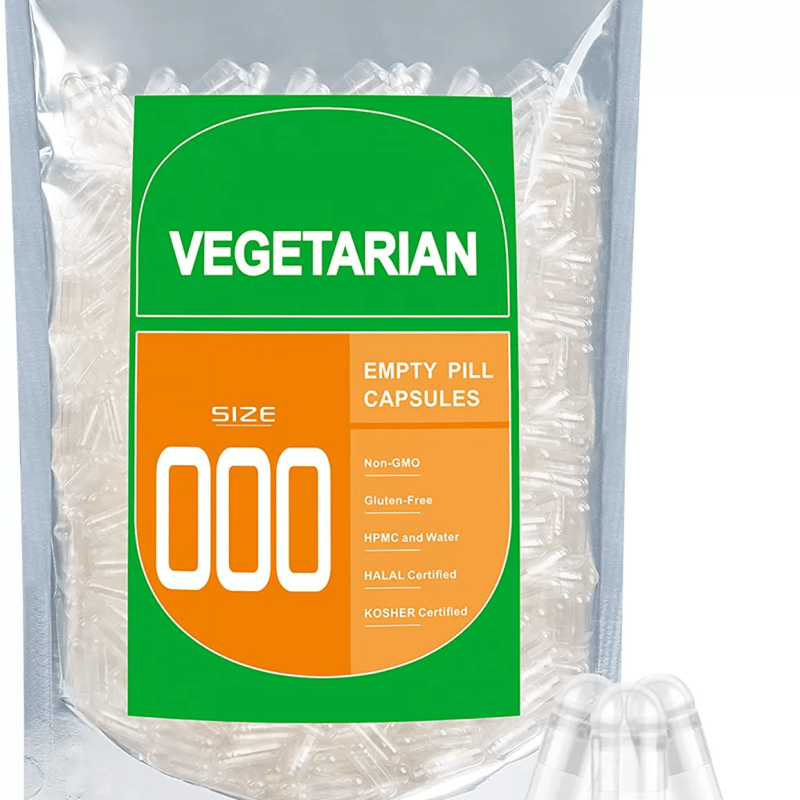 1000pcs vegetarian Empty Capsules 000# size