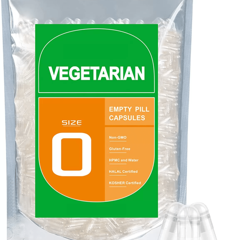 1000pcs vegetarian Empty Capsules 0# size